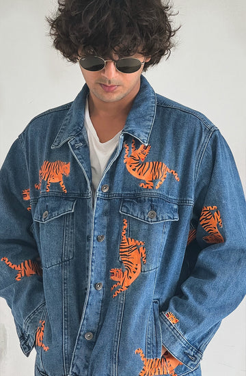 Handpainted Tiger Jacket